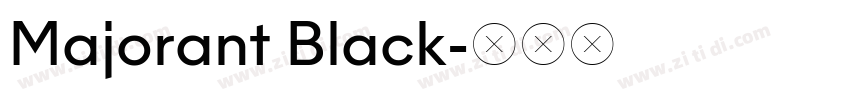 Majorant Black字体转换